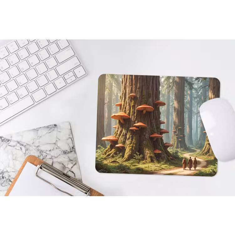 Muismat - Bos - Bomen - Natuur - Bos - Bomen - Natuur muismat rubber klein