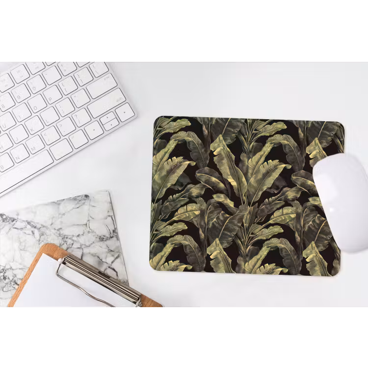 Botanisch - Bladeren - Groen muismat rubber klein 262 -witbureau