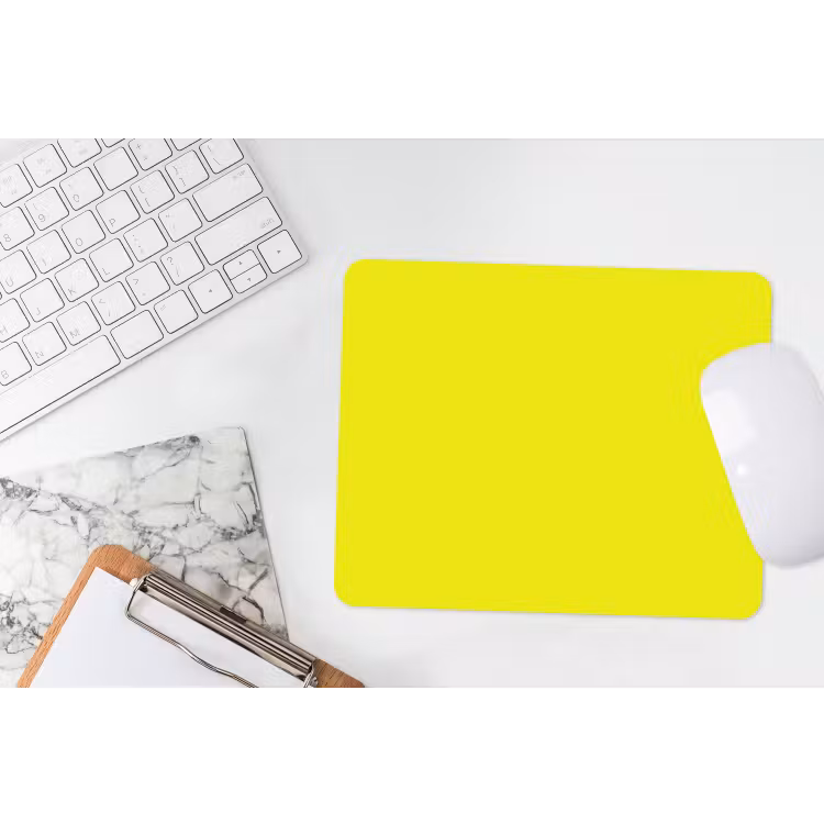 Bright - Canary - Geel muismat rubber klein 262 -witbureau