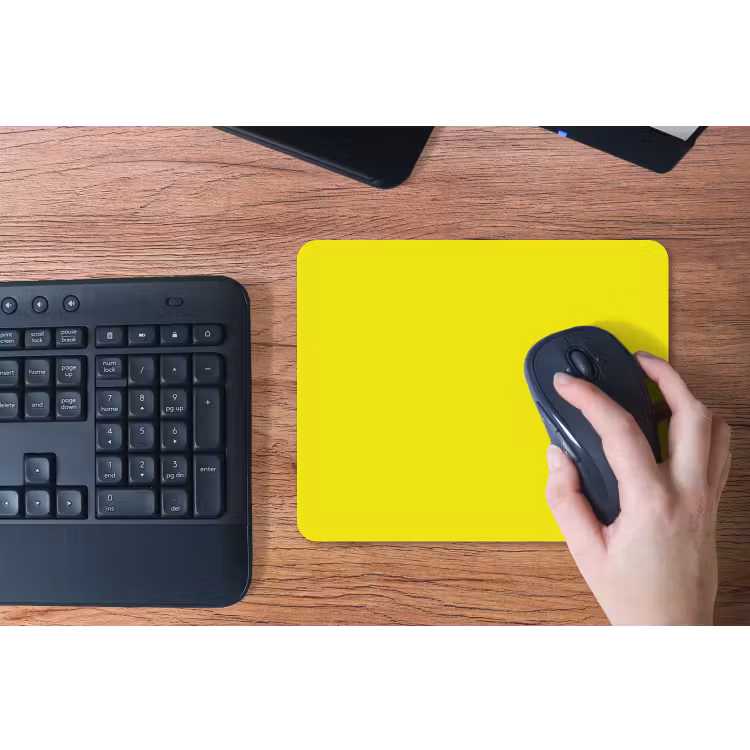 Bright - Canary - Geel muismat rubber klein 262 -toetsenbord