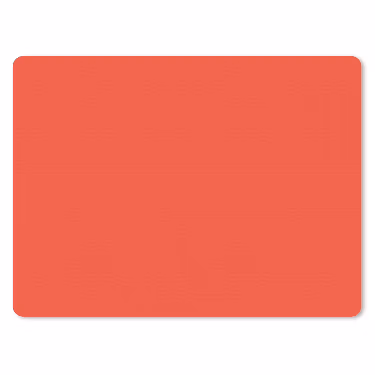 Burnt - Coral - Oranje muismat rubber klein 262 -3d