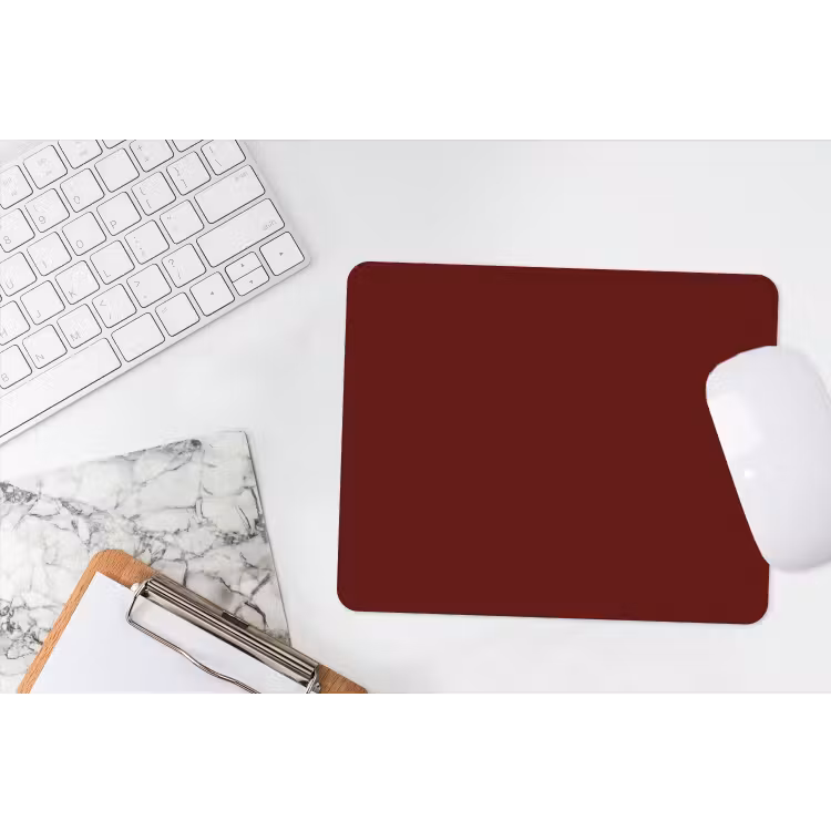Burnt - Mahogany - Rood muismat rubber klein 262 -witbureau