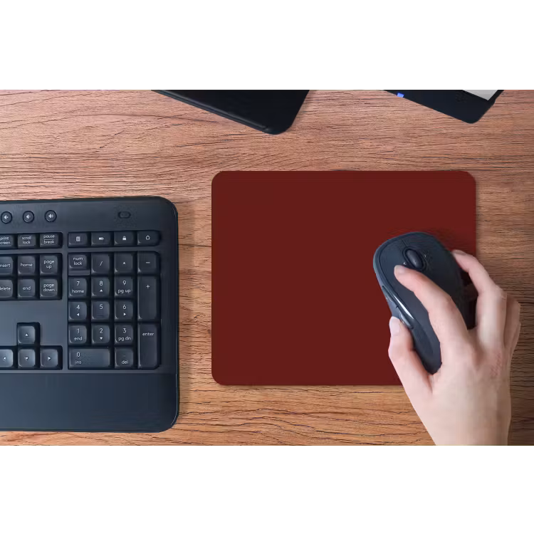 Burnt - Mahogany - Rood muismat rubber klein 262 -toetsenbord