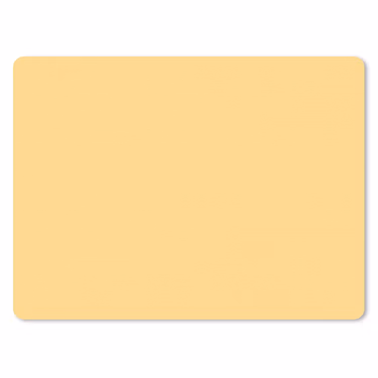 Butter - Geel - Yellow muismat rubber klein 262 -3d