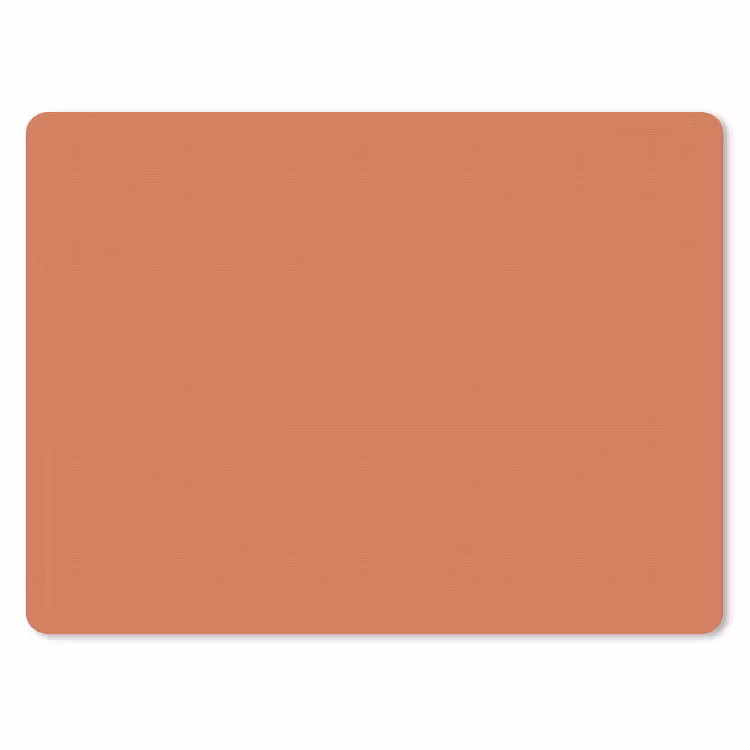 Classic - Terracotta - Oranje muismat rubber klein 262 -3d