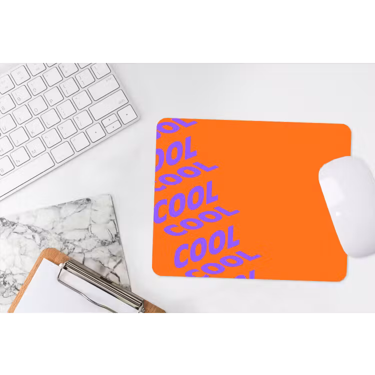 Cool - Paars - Oranje muismat rubber klein -witbureau