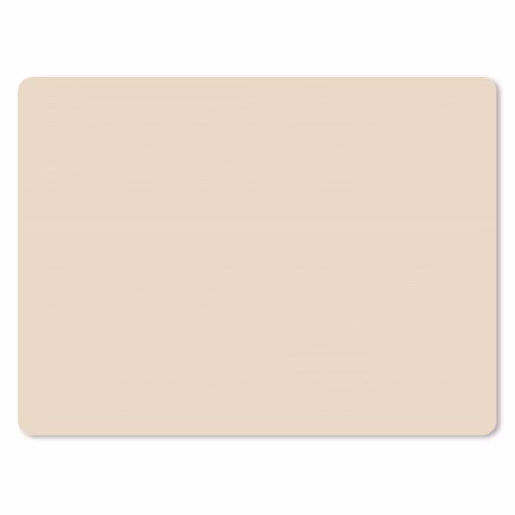 Cream - Nude - Neutraal muismat rubber klein 262 -3d
