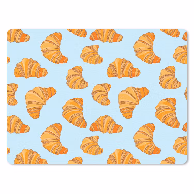 Croissant - Speels - Blauw muismat rubber klein 262 -3d