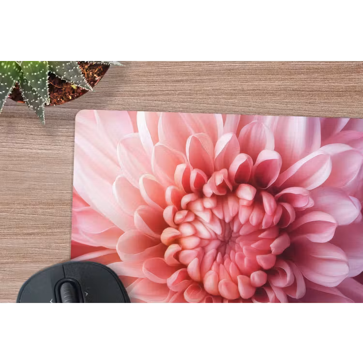 Dahlia - Bloem - Close up - Roze muismat rubber klein -closeup