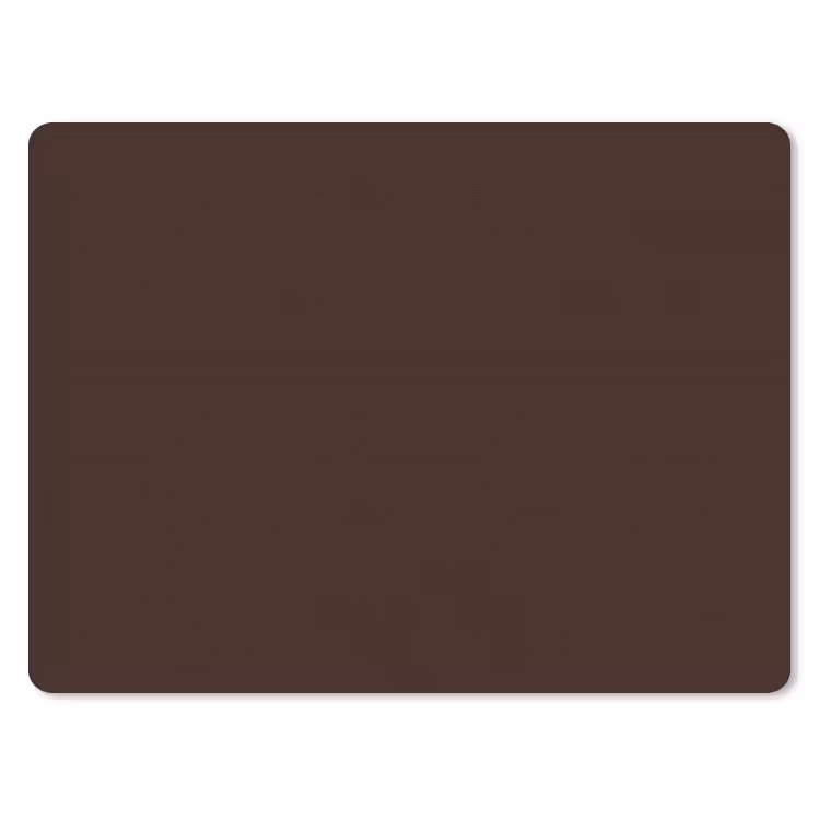 Dark - Chocolate - Bruin muismat rubber klein 262 -3d