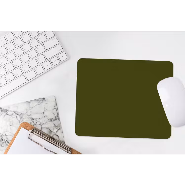 Dark - Olive - Groen muismat rubber klein 262 -witbureau