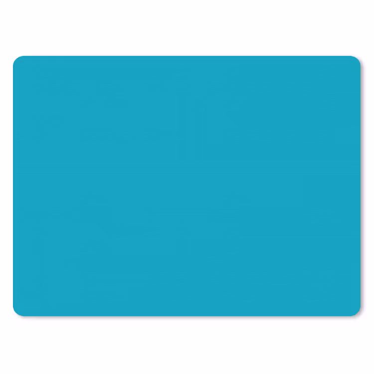 Deep - Turquoise - Turkoois muismat rubber klein 262 -3d
