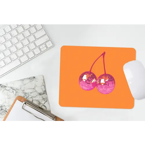 Discoballen - Kers - Spiegels - Roze muismat rubber klein -witbureau