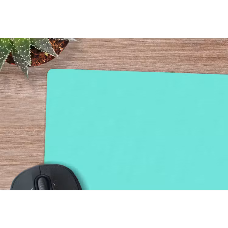 Electric - Cyan - Turkoois muismat rubber klein 262 -closeup