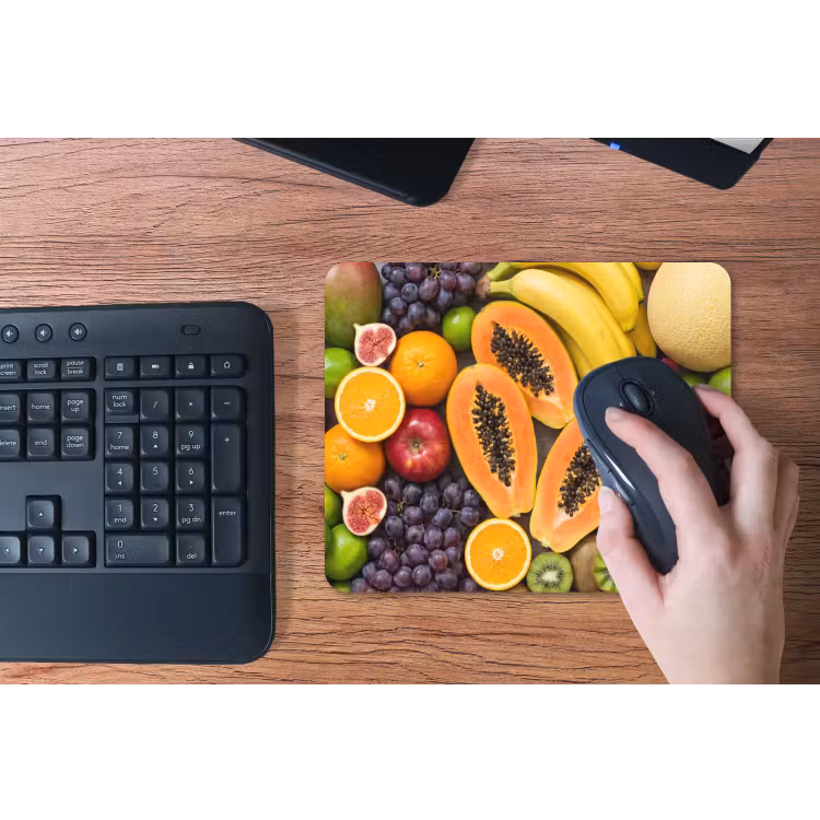 Eten - Fruit - Groenten - Vers - Kleurrijk muismat rubber klein -toetsenbord