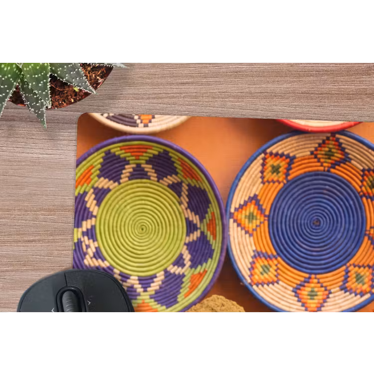 Muismat - Eten - Kleurrijk - Cultuur - Eten - Kleurrijk - Cultuur muismat rubber klein