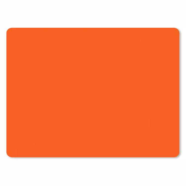 Fiery  - Tangerine - Oranje muismat rubber klein 262 -3d