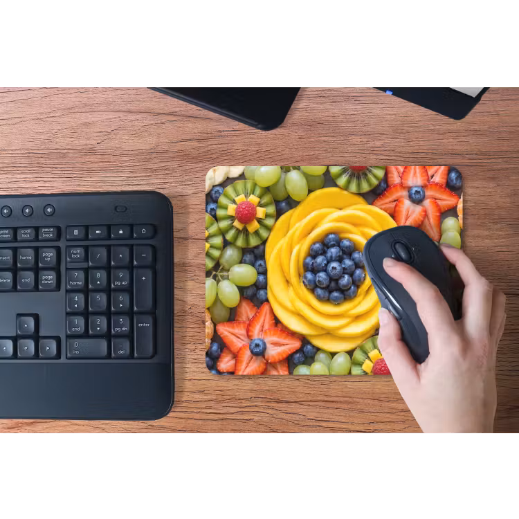 Fruit - Arrangement - Gezond - Kleurrijk - Eten muismat rubber klein -toetsenbord