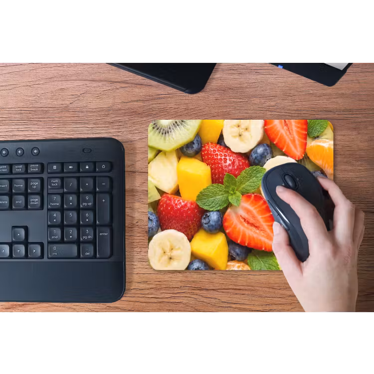 Fruit - Plakjes - Eten - Kleurrijk muismat rubber klein -toetsenbord