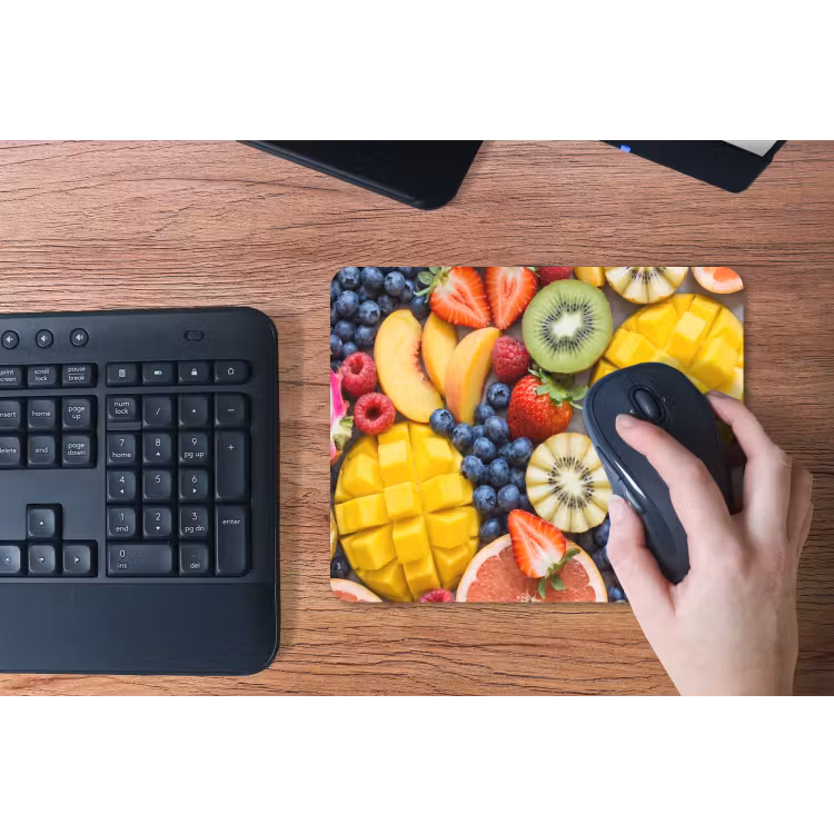Fruit - Versneden - Kleurrijk - Eten - Gezond muismat rubber klein -toetsenbord