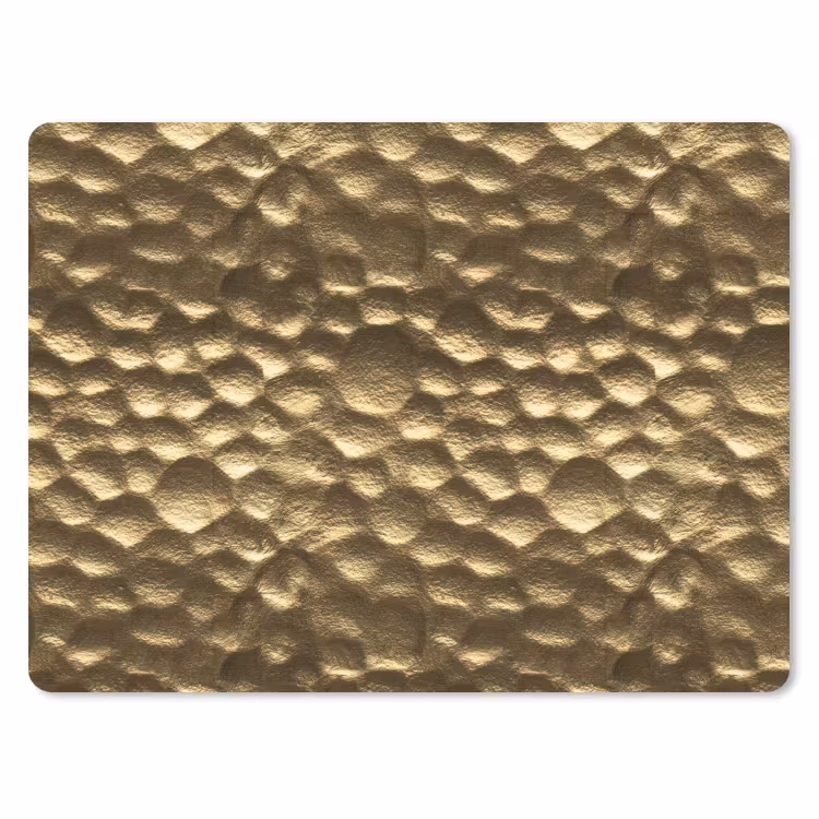 Gehamerd - Reliëf - Textuur - Bronsgoud muismat rubber klein 262 -3d