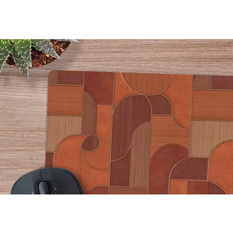 Geometrisch - Abstract - Textuur - Bruin muismat rubber klein 262 -closeup