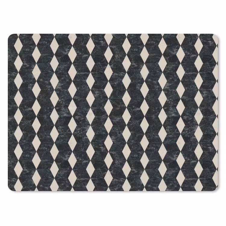 Geometrisch - Patroon - Marmer - Groen muismat rubber klein 262 -3d