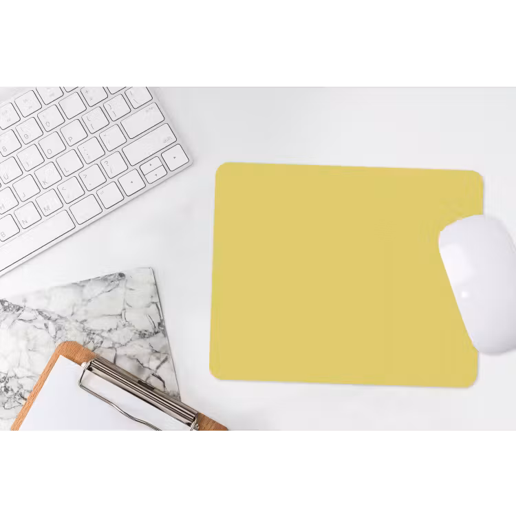 Golden - Ochre - Geel muismat rubber klein 262 -witbureau