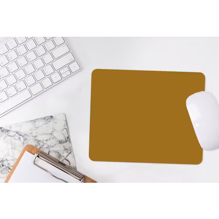 Goud - Luxe - Interieur muismat rubber klein 262 -witbureau