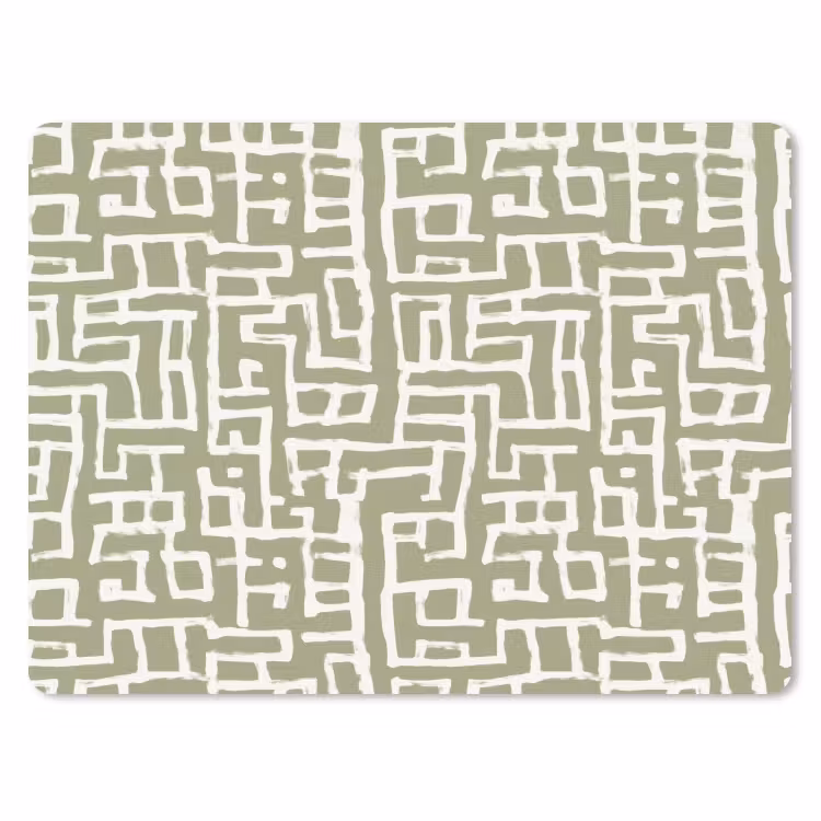 Grafisch - Patroon - Groen muismat rubber klein 262 -3d