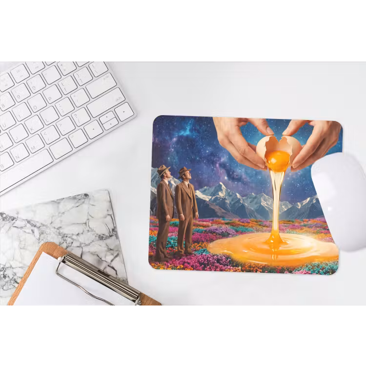 Muismat - Handen - Ei - Surrealisme - Handen - Ei - Surrealisme muismat rubber klein