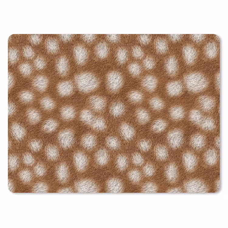 Hert - Vacht - Bruin muismat rubber klein 262 -3d