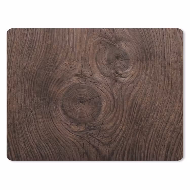 Houtnerf - Textuur - Patroon - Bruin - Rustiek muismat rubber klein -3d