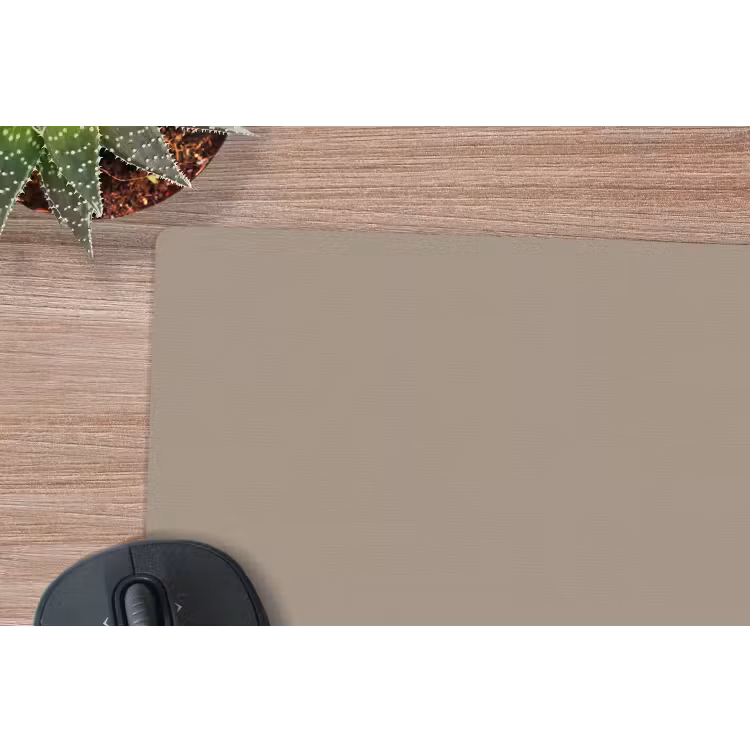 Interieur - Kleuren - Beige muismat rubber klein 262 -closeup