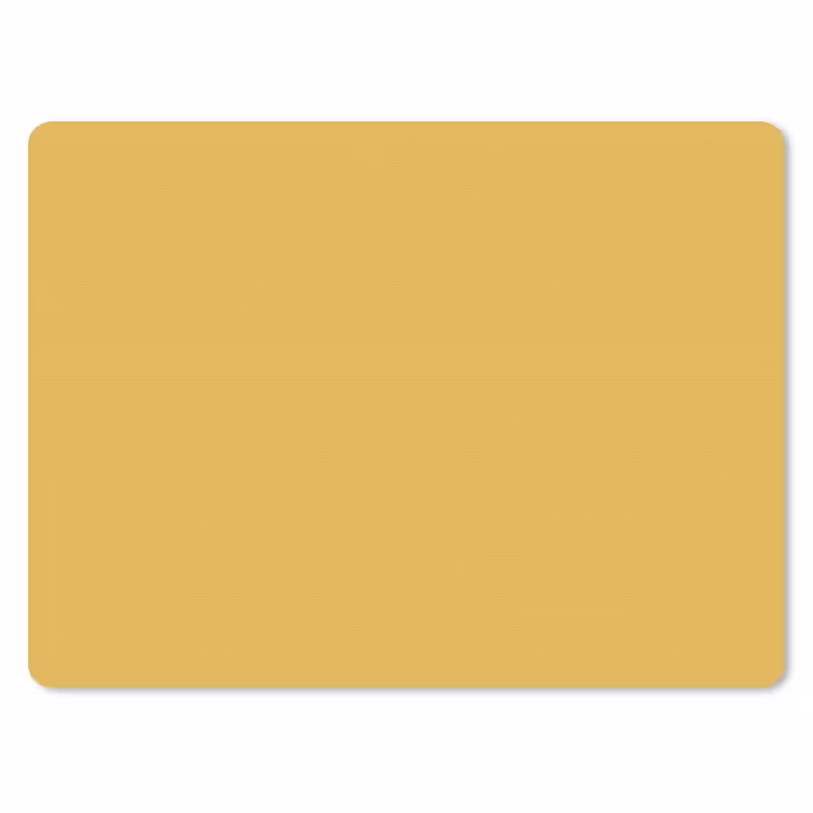 Joyful - Mustard - Geel muismat rubber klein 262 -3d