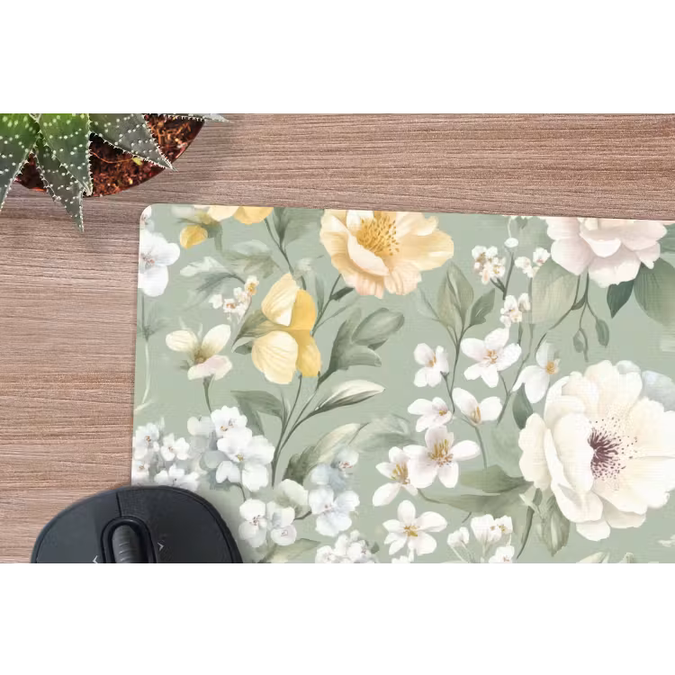 Klassiek - Bloemenpatroon - Kleurrijk muismat rubber klein 262 -closeup