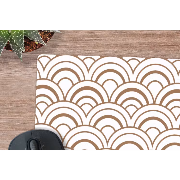 Klassiek - Motief - Terracotta muismat rubber klein 262 -closeup