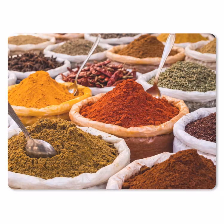 Muismat - Kruiden - Markt - Eten - Kruiden - Markt - Eten muismat rubber klein