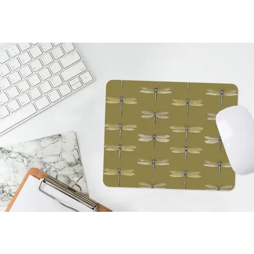 Libellen - Patroon - Groen muismat rubber klein 262 -witbureau