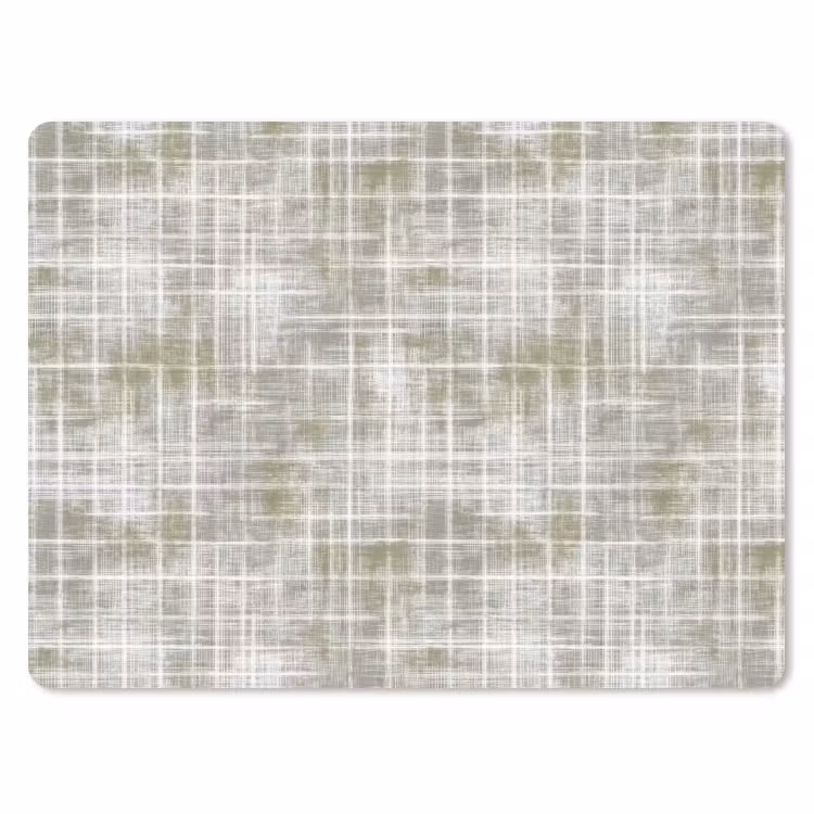 Linnen - Patroon - Groen muismat rubber klein 262 -3d