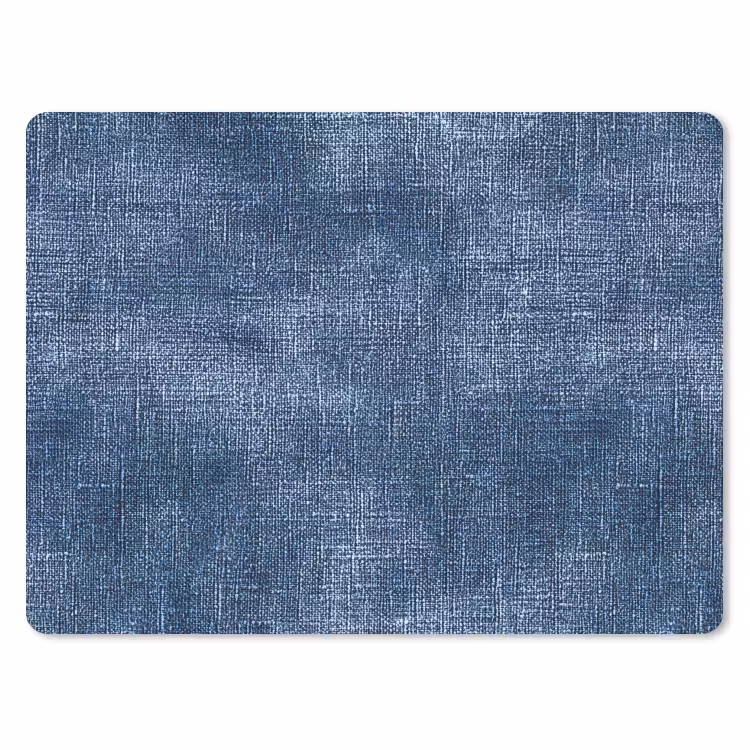 Linnen - Textuur - Patroon - Denim - Rustiek muismat rubber klein 262 -3d
