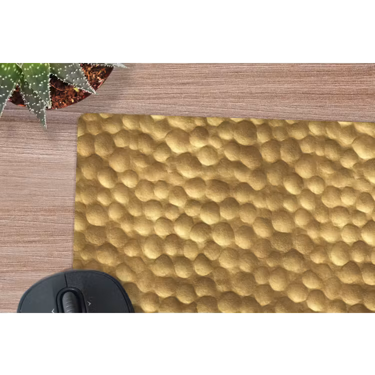 Metaal - Dynamisch - Goud muismat rubber klein 262 -closeup