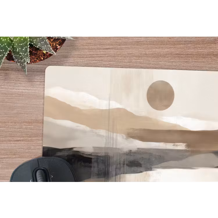Minimalistisch - Landschap - Dimensie muismat rubber klein -closeup