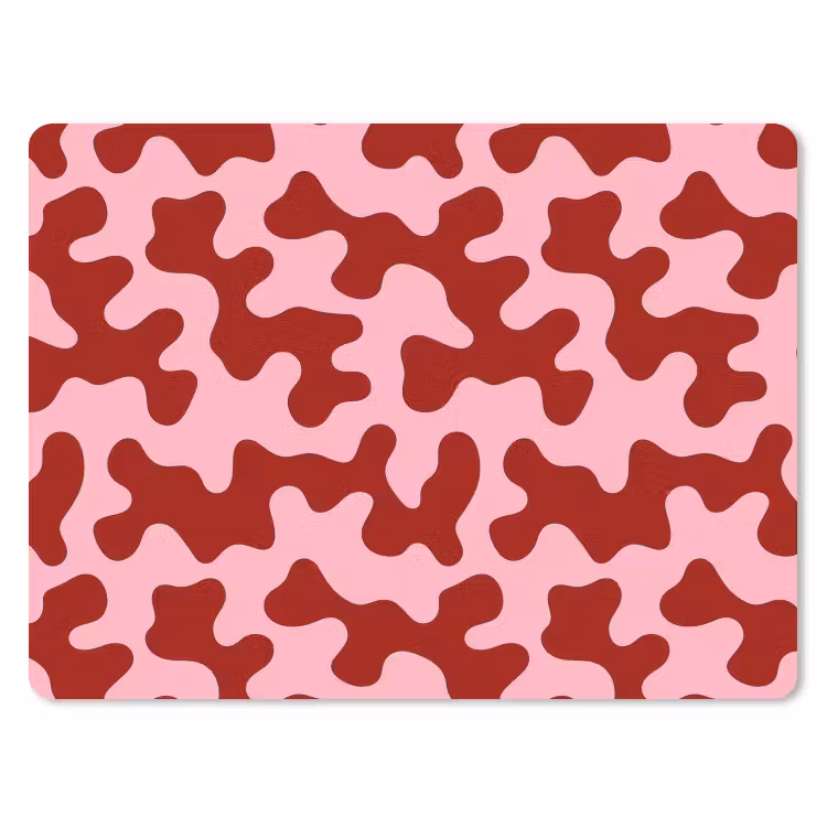 Modern - Abstract - Rood muismat rubber klein 262 -3d