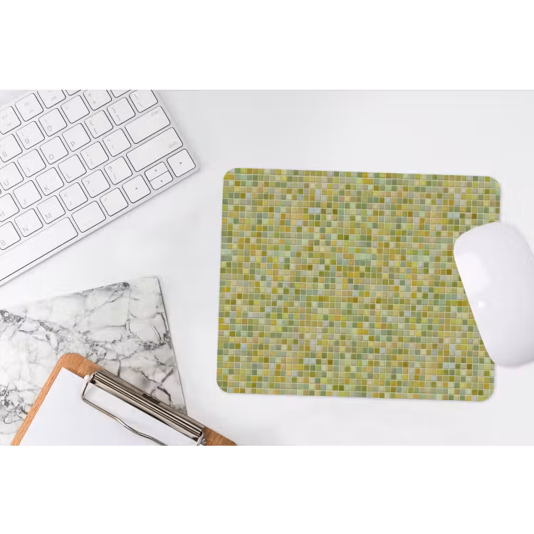 Mozaïek - Patroon - Groen muismat rubber klein 262 -witbureau