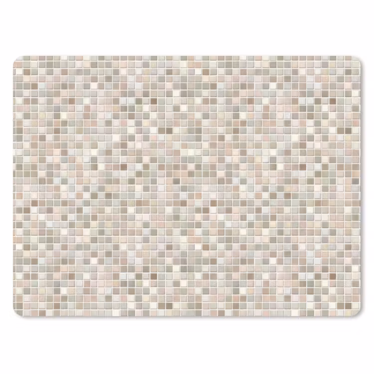 Mozaïek - Patroon- Taupe muismat rubber klein 262 -3d