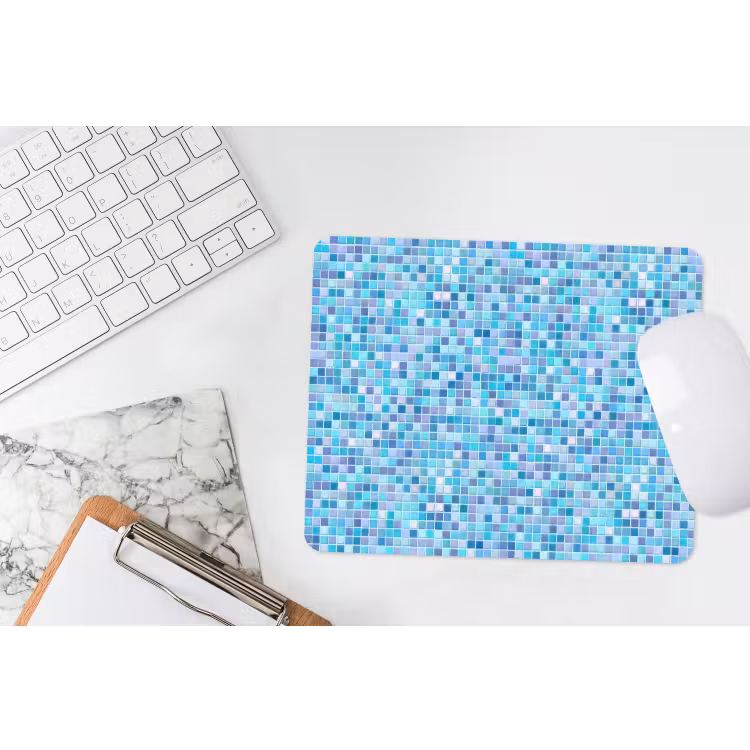 Mozaïek - Patroon - Turquoise muismat rubber klein 262 -witbureau