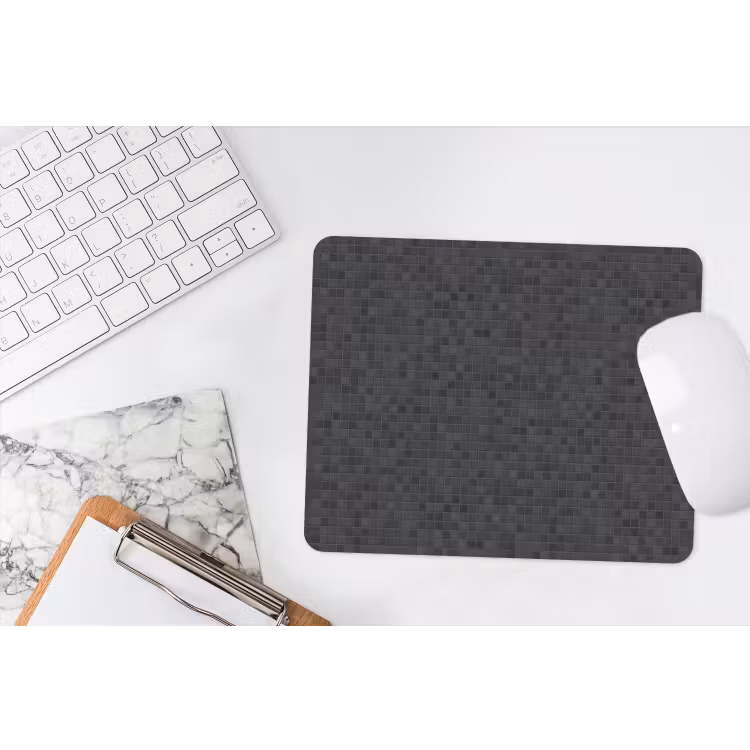 Mozaïek - Patroon - Zwart muismat rubber klein 262 -witbureau