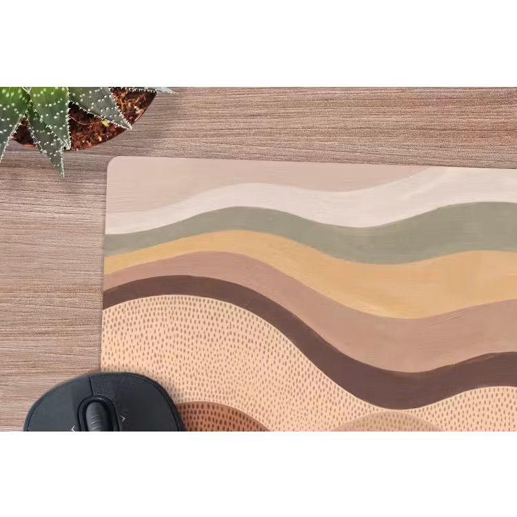 Natuur - Bladeren - Landschap - Abstract - Aardetinten muismat rubber klein -closeup