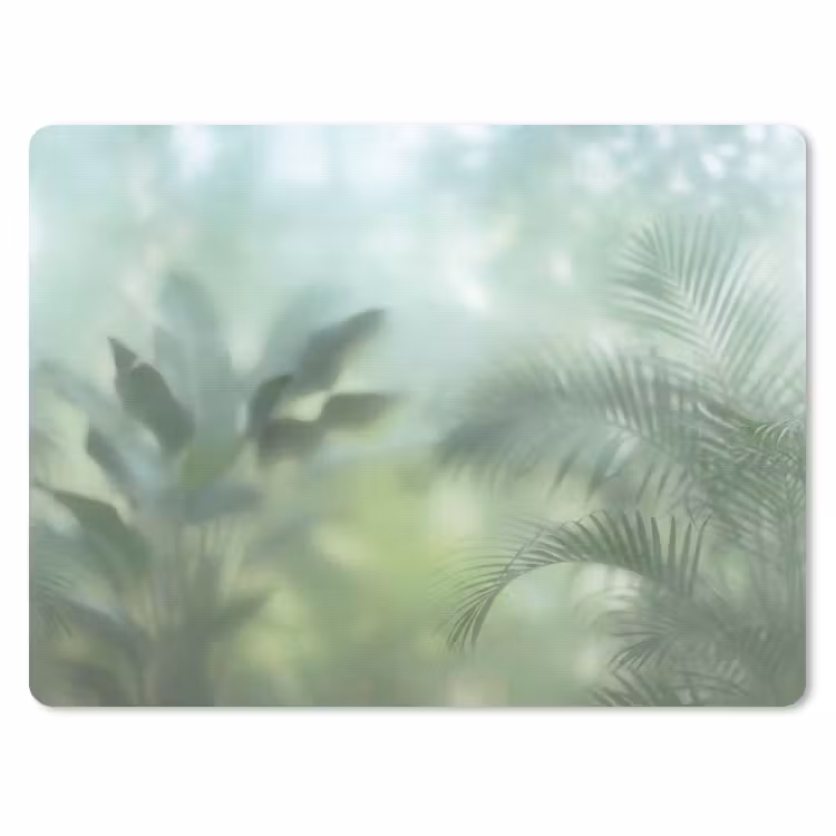 Natuur - Vervaagd - Groen - Abstract - Modern muismat rubber klein -3d